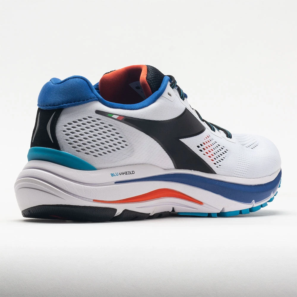 Diadora Mythos Blushield Vortice 7 Men's White/Black/Turkish Sea 8 Diadora Mythos Blushield Vortice 7 Men's White/Black/Turkish Sea - Image 6