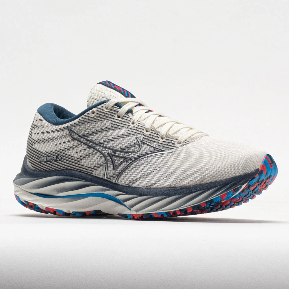 Mizuno Wave Rider 26 Mesh Women's Snow White/Silver 6 Mizuno Wave Rider 26 Mesh Women's Snow White/Silver - Image 4