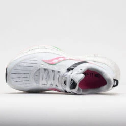 Saucony Tempus Women's White/VIZI Pink -On Shop 049342 2
