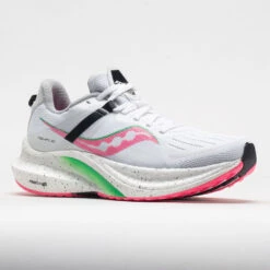 Saucony Tempus Women's White/VIZI Pink -On Shop 049342 5