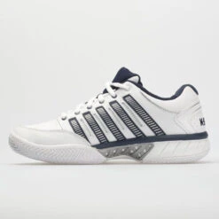 K-Swiss Hypercourt Express Leather Men's White/Navy/Silver -On Shop 113347 1