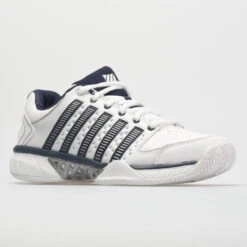 K-Swiss Hypercourt Express Leather Men's White/Navy/Silver -On Shop 113347 5