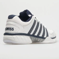 K-Swiss Hypercourt Express Leather Men's White/Navy/Silver -On Shop 113347 6