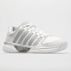 K-Swiss Hypercourt Express Leather Women's White/Silver/Glacier Gray -On Shop 113359 5