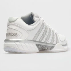 K-Swiss Hypercourt Express Leather Women's White/Silver/Glacier Gray -On Shop 113359 6