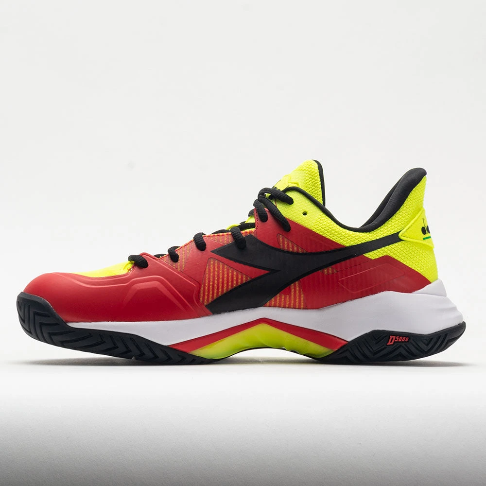 Diadora B.Icon 2 AG Men's Yellow Fluo/Black/Fiery Red 4 Diadora B.Icon 2 AG Men's Yellow Fluo/Black/Fiery Red - Image 2