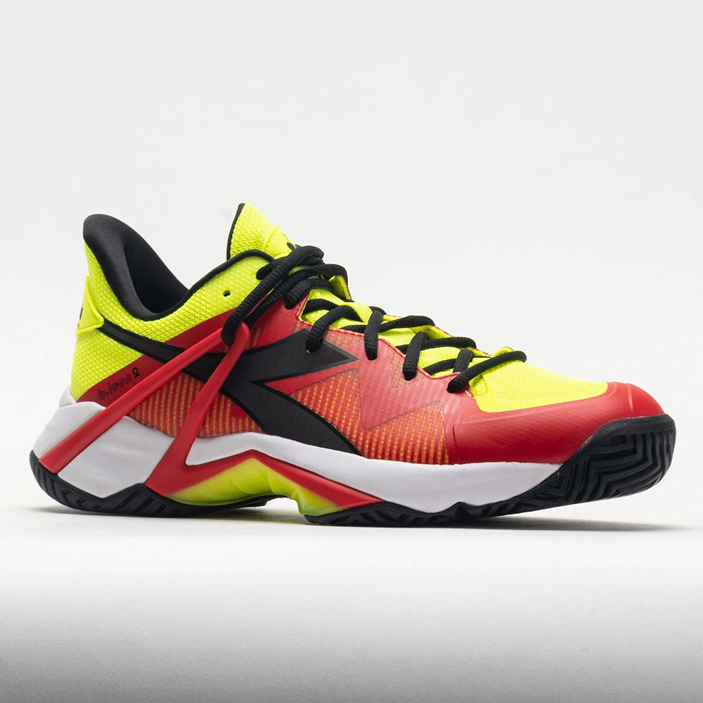 Diadora B.Icon 2 AG Men's Yellow Fluo/Black/Fiery Red 7 Diadora B.Icon 2 AG Men's Yellow Fluo/Black/Fiery Red - Image 5