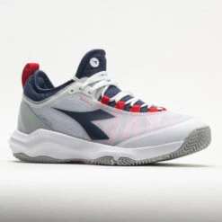 Diadora Speed Blushield Fly 4+ Clay Men's White/Blue Corsair/Fiery Red 12 Diadora Speed Blushield Fly 4+ Clay Men's White/Blue Corsair/Fiery Red -On Shop 117032 5