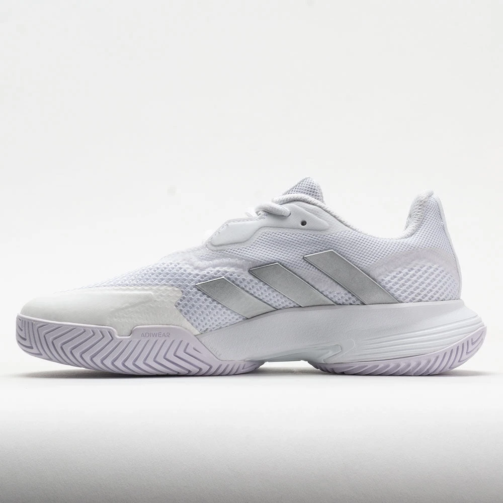 Adidas CourtJam Control Women's White/Silver Metallic/White 4 Adidas CourtJam Control Women's White/Silver Metallic/White - Image 2